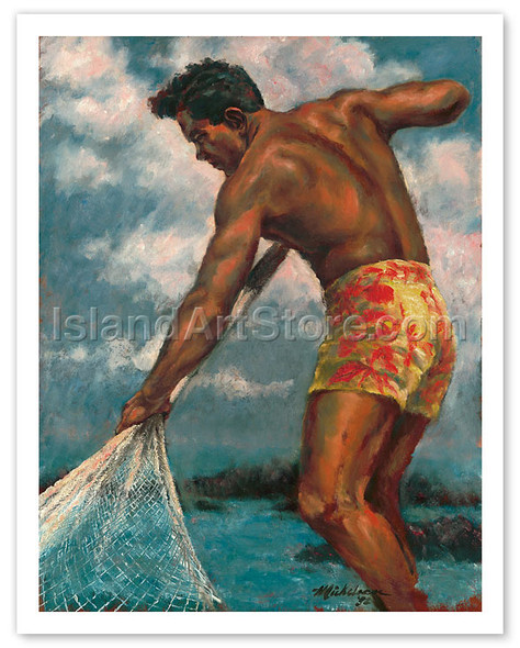 Island Fisherman - Poster by Mickelson