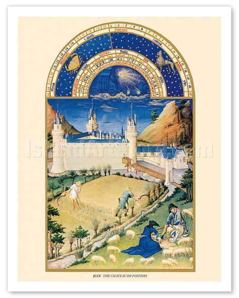September: Château de Saumur - Book of Hours (Très Riches Heures