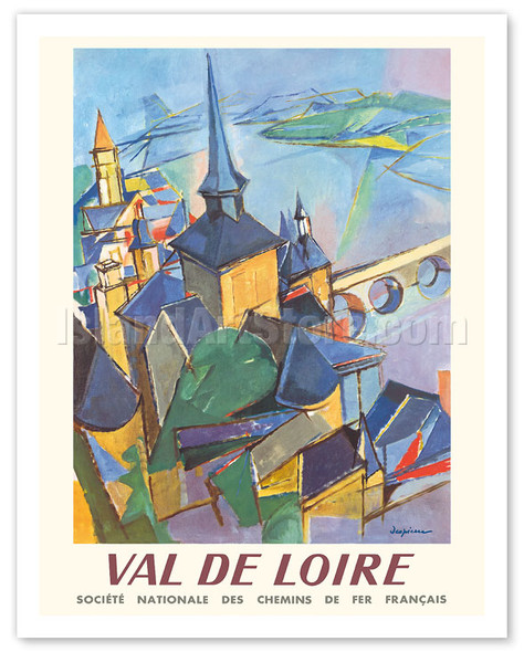 Loire Valley (Val De Loire) - French National Railway Company - c. 1963 - Poster by Jacques Ceria Despierre