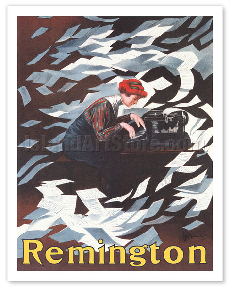 Remington 10 Typewriter - c. 1910 - Poster by Leonetto Cappiello