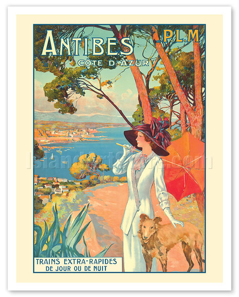 Antibes - Cote D’Azur - France - c. 1910 - Poster by David Dellepiane