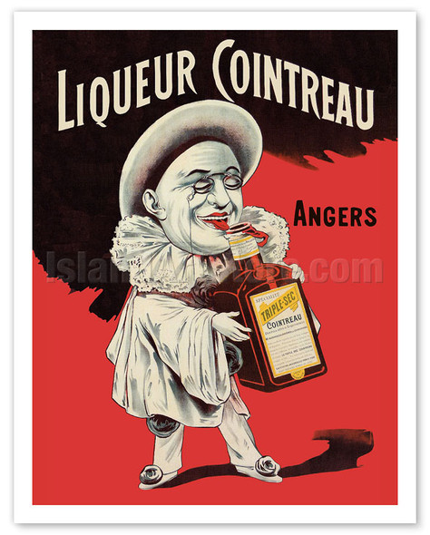 Triple Sec Cointreau Orange Liquor - Angers, France - c. 1900 - Poster by Eugène Ogé