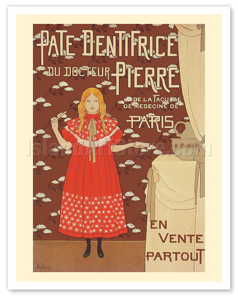 Dr. Pierre’s Toothpaste (Pate Dentifrice du Docteur Pierre) - c. 1890 - Poster by Louis-Maurice Boutet