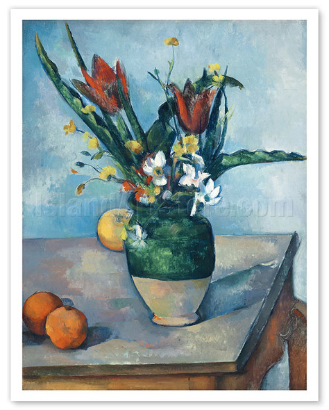 The Vase of Tulips - c. 1890 - Poster by Paul Cézanne