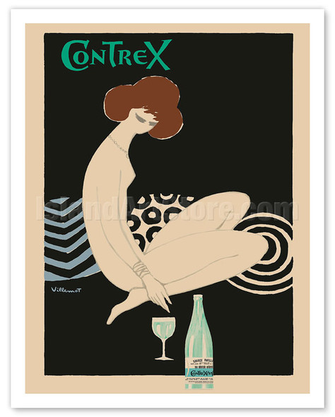 Contrex - Natural Mineral Water (Eau Minerale Naturelle) - c. 1970 - Poster by Bernard Villemot