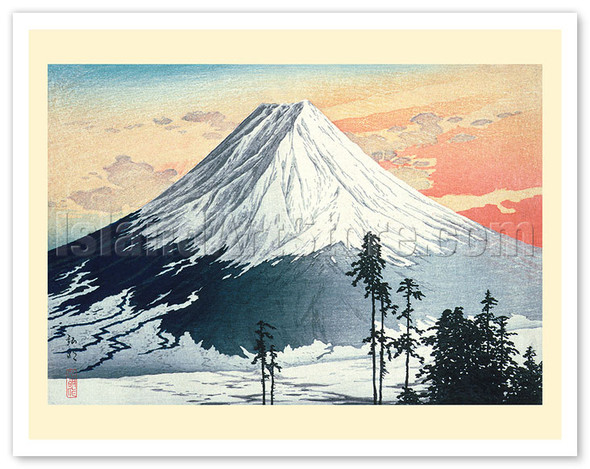 Katsuyama Neighborhood - Mount Fuji Japan - c. 1930's - Poster by Hiroaki Takahashi (Shōtei)