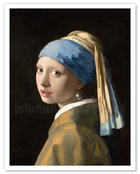 Girl with a Pearl Earring - c. 1665 - Poster by Johannes Vermeer