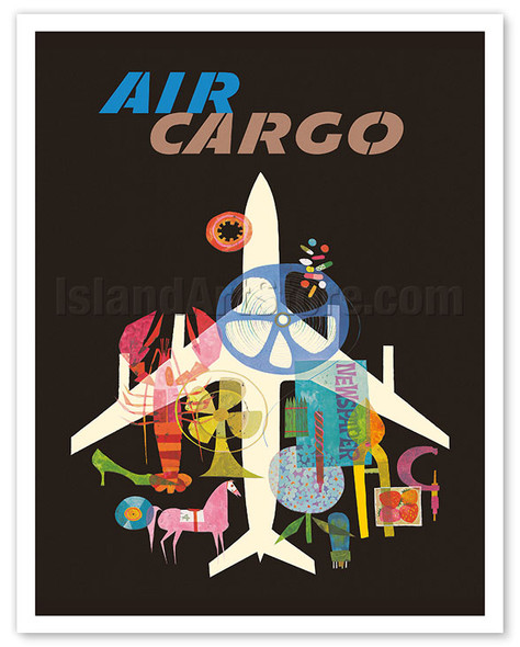 Air Cargo - c. 1965 - Poster by David Klein
