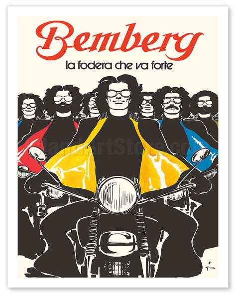 The King of Linings (La Fodera Che Va Forte) - Bemberg Fabrics - c. 1973 - Poster by René Gruau