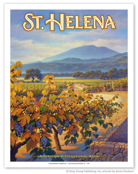 St. Helena Wineries - Collins Holystone Vineyards - Poster by Kerne Erickson