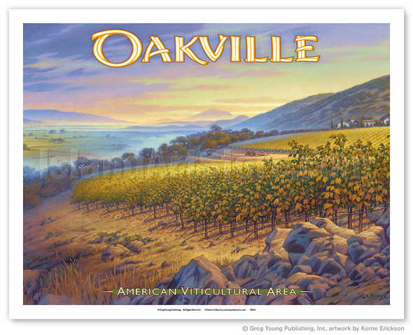Oakville Wineries - Napa Valley - Poster by Kerne Erickson