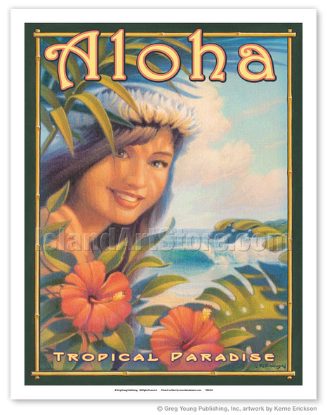 Aloha (Hula Girl) - Magnet
