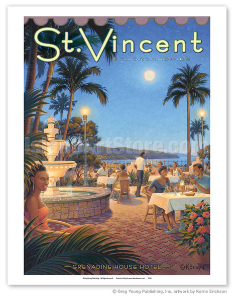 St Vincent & The Grenadines - Grenadine House Hotel - Poster by Kerne Erickson