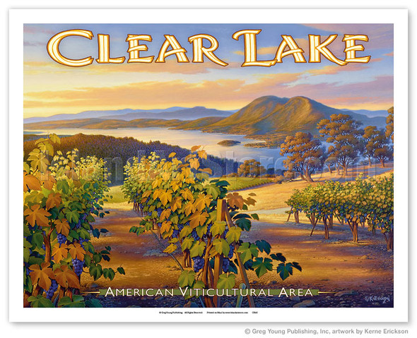 Clear Lake Wineries - Brassfield's Estate Winery - Poster by Kerne Erickson