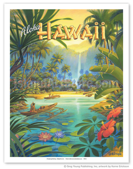 Aloha Hawaii - Poster by Kerne Erickson