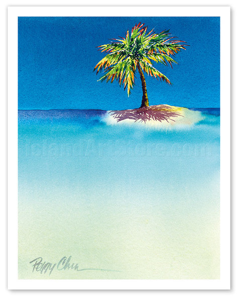 Palm Island - Tiny Hawaiian Island (Mokupuni) - Poster by Peggy Chun