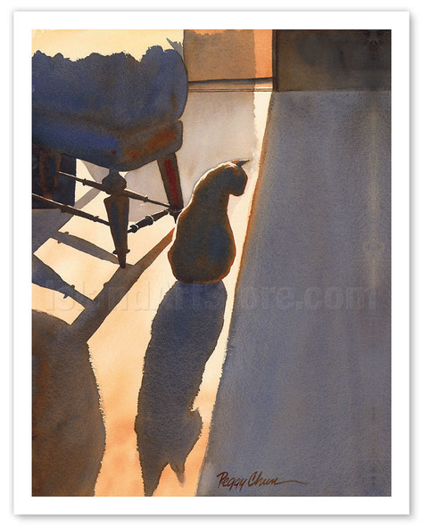 Nabe's Shadow - Hawaii Black Cat ('ele'ele Popoki) - Poster by Peggy Chun