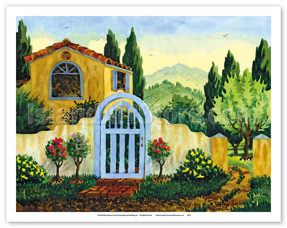 Tuscan Homestead - Tuscany Italy - Italian Villa - Poster by Robin Wethe Altman