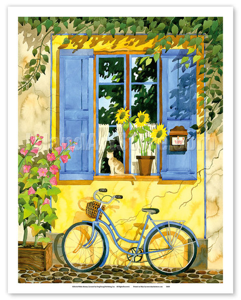 The French Bike - France - Poster by Robin Wethe Altman