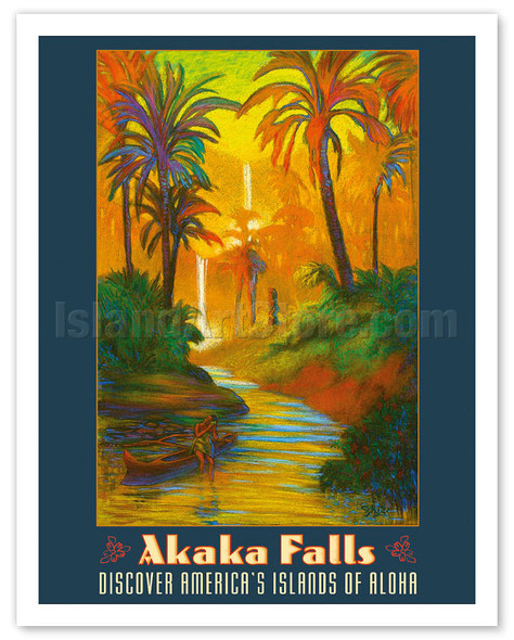 Akaka Falls Hawaii - Discover America's Islands of Aloha - Hamakua Big Island - Poster by Rick Sharp