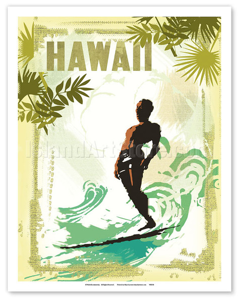 Aloha Waikiki - Hawaii Surfer On Wave - Soul Arch - Fine Art