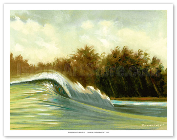 Shimmer - Breaking Wave - Poster by Wade Koniakowsky