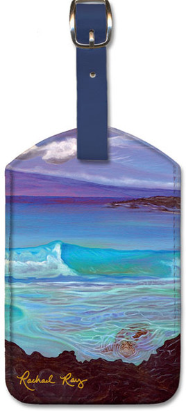 Aumakua Guardian Spirit by Rachael Ray - Hawaiian Leatherette Luggage Tag