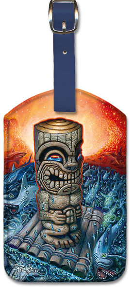 Kon Tiki Dream by Brad Parker - Leatherette Luggage Tag