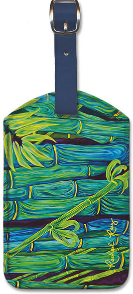 Bamboo Forest by Rachael Ray - Hawaiian Leatherette Luggage Tag