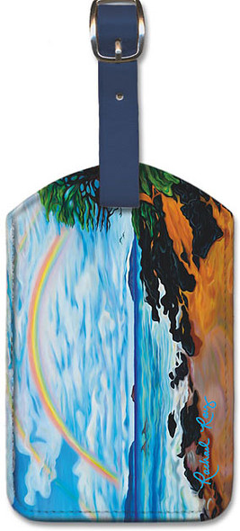 A Happy Place by Rachael Ray - Hawaiian Leatherette Luggage Tag