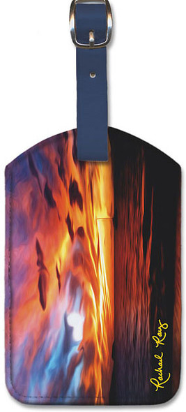Honeymoon Sunset by Rachael Ray - Hawaiian Leatherette Luggage Tag