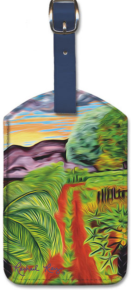 The Papaya Farm by Rachael Ray - Hawaiian Leatherette Luggage Tag