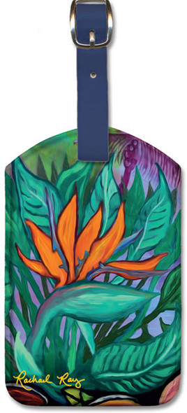 Bird of Paradise by Rachael Ray - Hawaiian Leatherette Luggage Tag