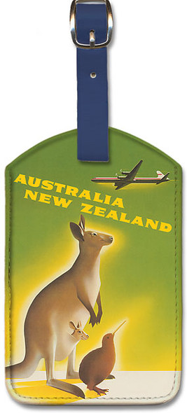 Australia New Zealand by Peter Ewart - Leatherette Luggage Tag