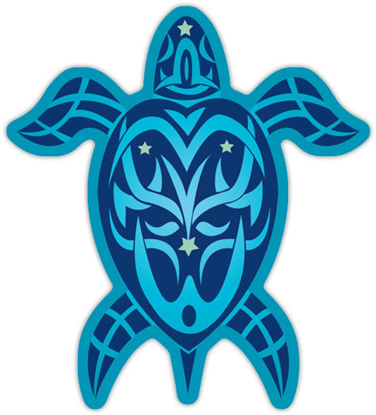 Tribal Turtle - Hawaiian Art Sticker Tribal Turtle - Hawaiian Art Sticker