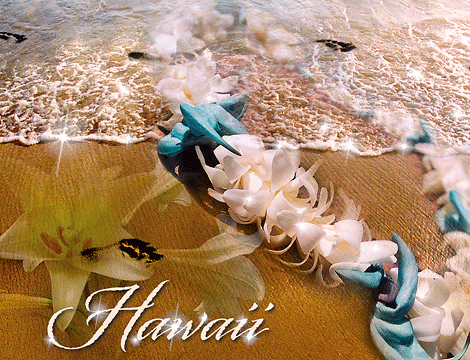 Fragrant Memories by Carolyn Quan - Hawaiian 'Alohi Glitter Magnet