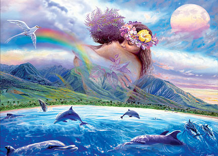 Held in the Arms of Heaven by Steve Sundram - Hawaiian Magnet