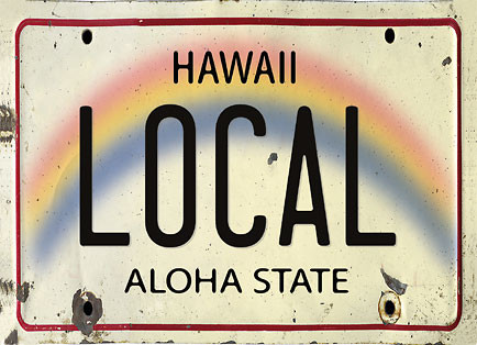 Local License Plate - Vintage Hawaiian License Plate - Hawaiian Magnet
