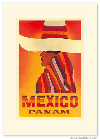 Pan American: Mexico - Premium Vintage Collectible Greeting Card Pan American: Mexico - Premium Vintage Collectible Greeting Card