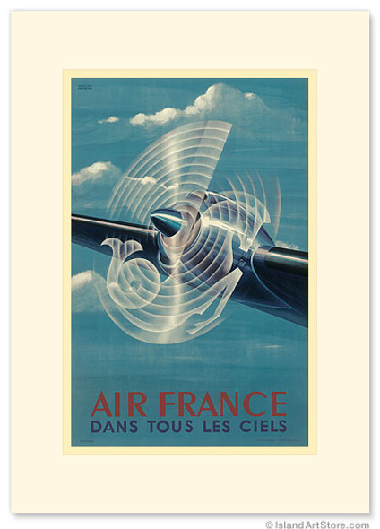 Aviation - Dans Tous les Ciels - Premium Vintage Collectible Greeting Card Aviation - Dans Tous les Ciels - Premium Vintage Collectible Greeting Card