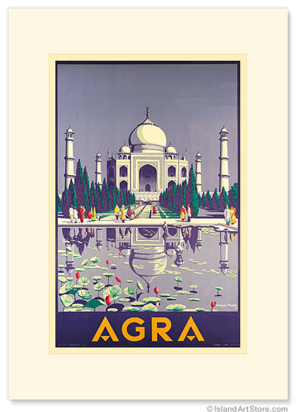 Agra Taj Mahal - India - Premium Vintage Collectible Greeting Card Agra Taj Mahal - India - Premium Vintage Collectible Greeting Card