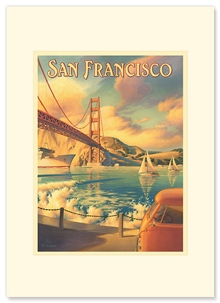 San Francisco - Premium Vintage Collectible Greeting Card San Francisco - Premium Vintage Collectible Greeting Card