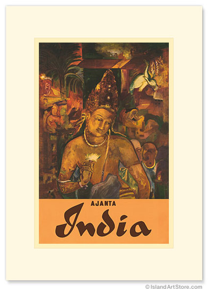 Ajanta, India - Premium Vintage Collectible Greeting Card Ajanta, India - Premium Vintage Collectible Greeting Card