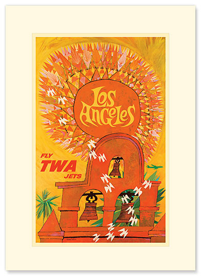 Los Angeles Sun by David Klein - Premium Vintage Collectible Greeting Card