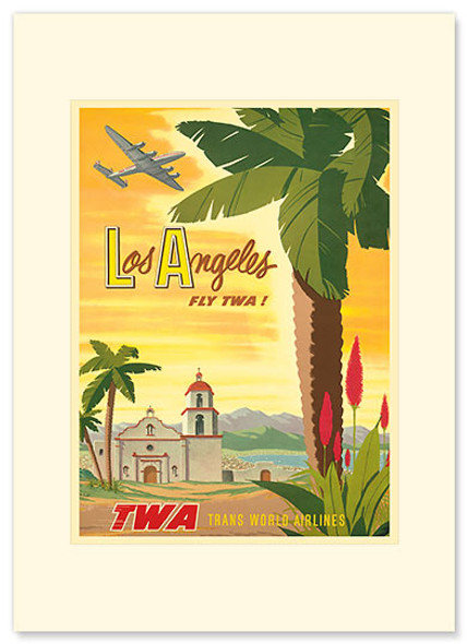 Los Angeles - Palm - Premium Vintage Collectible Greeting Card Los Angeles - Palm - Premium Vintage Collectible Greeting Card