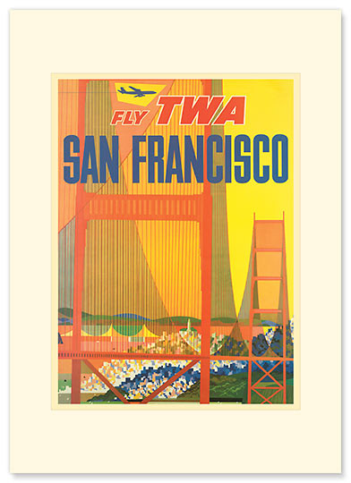 SF - Golden Gate by David Klein - Premium Vintage Collectible Greeting Card