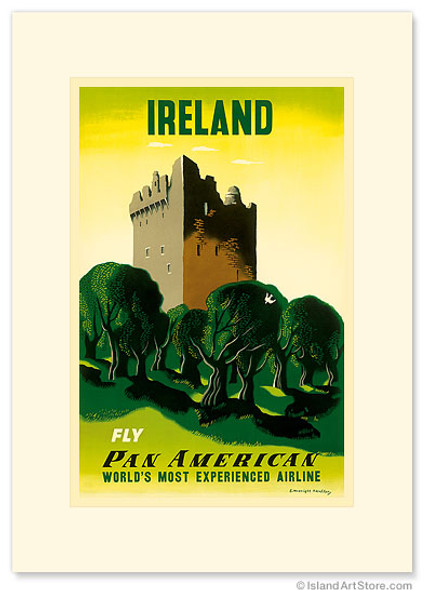 Pan Am Ireland Castle - Premium Vintage Collectible Greeting Card Pan Am Ireland Castle - Premium Vintage Collectible Greeting Card