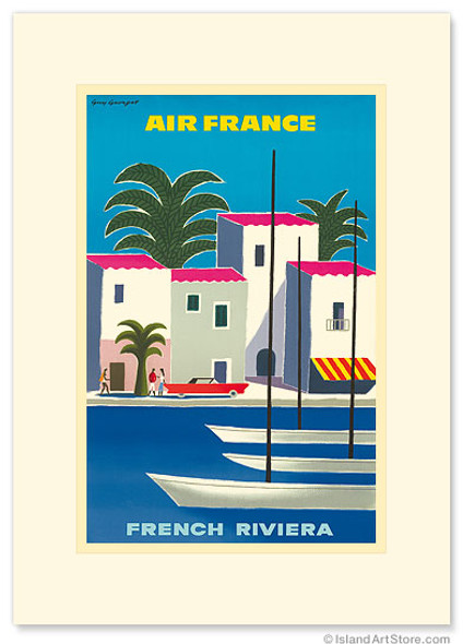 Aviation French Riviera - Premium Vintage Collectible Greeting Card Aviation French Riviera - Premium Vintage Collectible Greeting Card