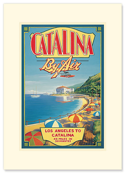 Catalina By Air - Premium Vintage Collectible Greeting Card Catalina By Air - Premium Vintage Collectible Greeting Card