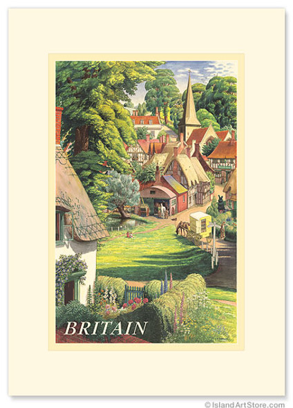 Britain Countryside - Premium Vintage Collectible Greeting Card Britain Countryside - Premium Vintage Collectible Greeting Card